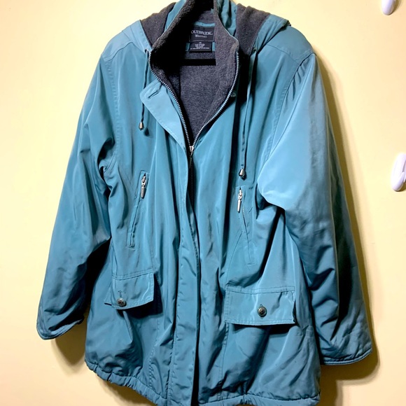 outbrook Jackets & Blazers - Teal winter removable hood winter coat